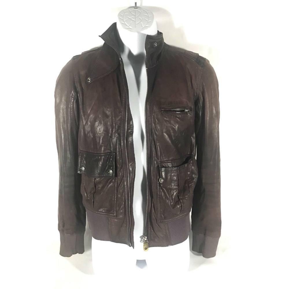 Diesel Men's 100% Lamb Leather jacket Sz Small